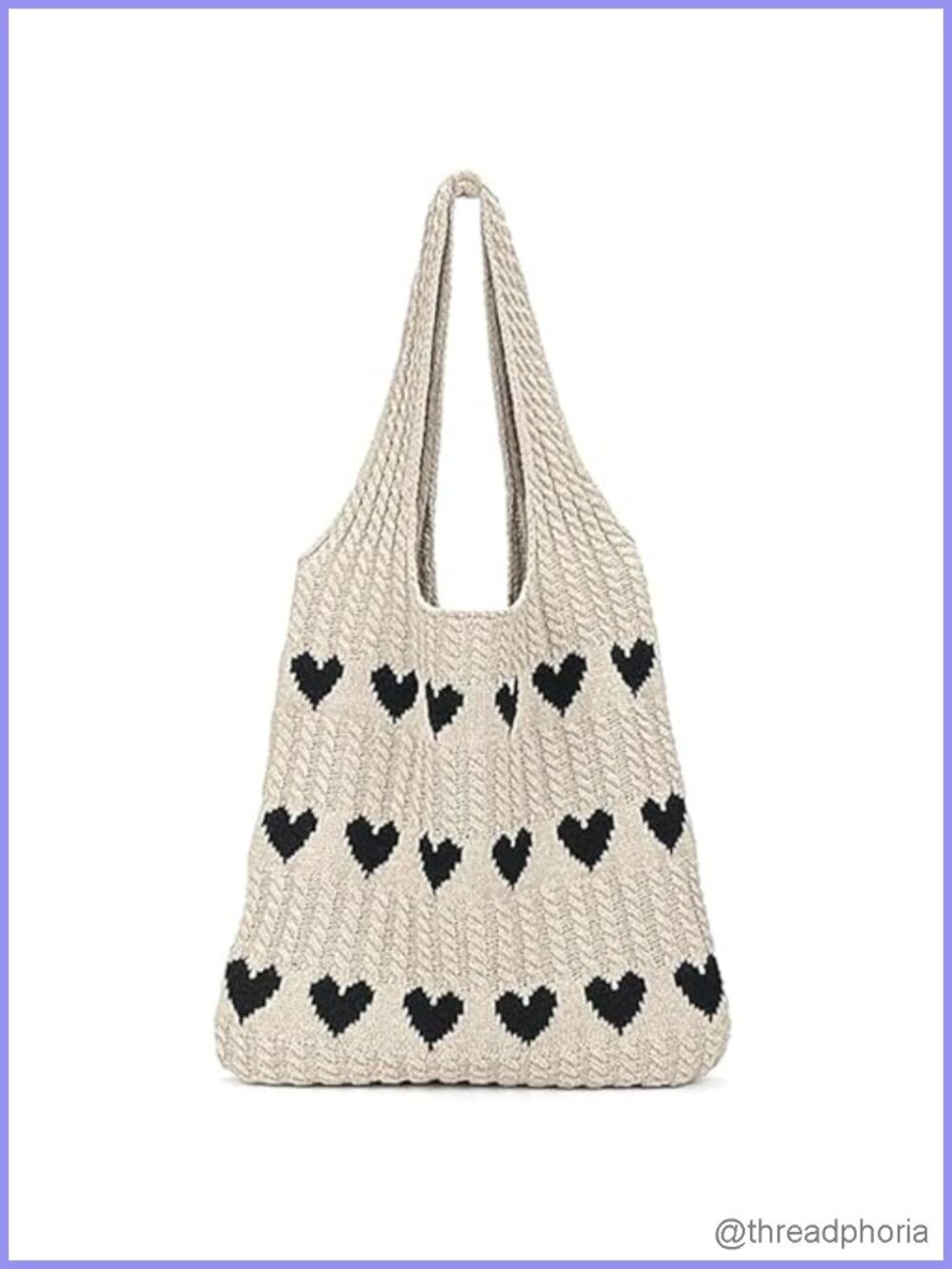 Knitted Crochet Hobo Shoulder Tote Bag Large Beach Bag for Women